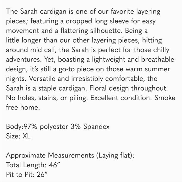 LuLaRoe Sarah cardNew. Like new - Picture 7 of 7